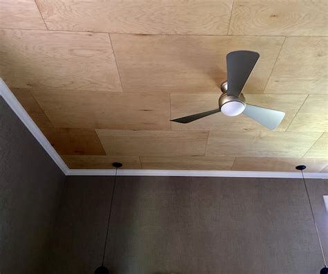 DIY Plywood Ceiling .